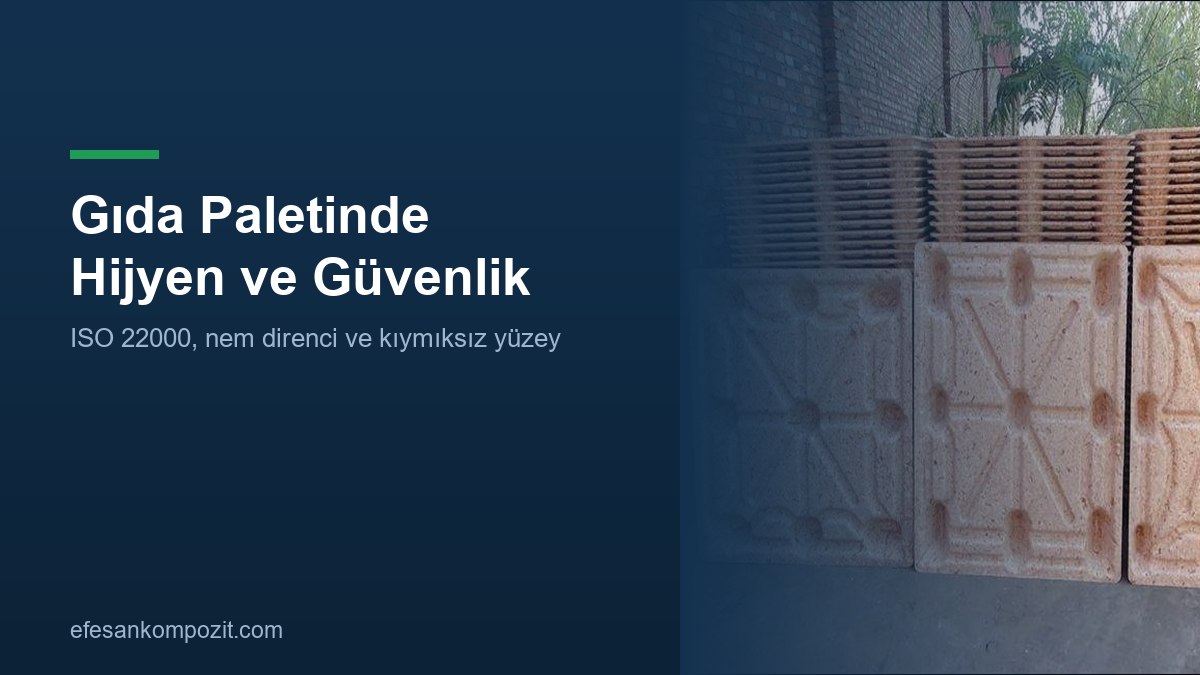 Gıda paletinde hijyen: ISO 22000 ve doğru palet — Efesan Kompozit Gıda paletinde hijyen: ISO 22000 ve doğru palet